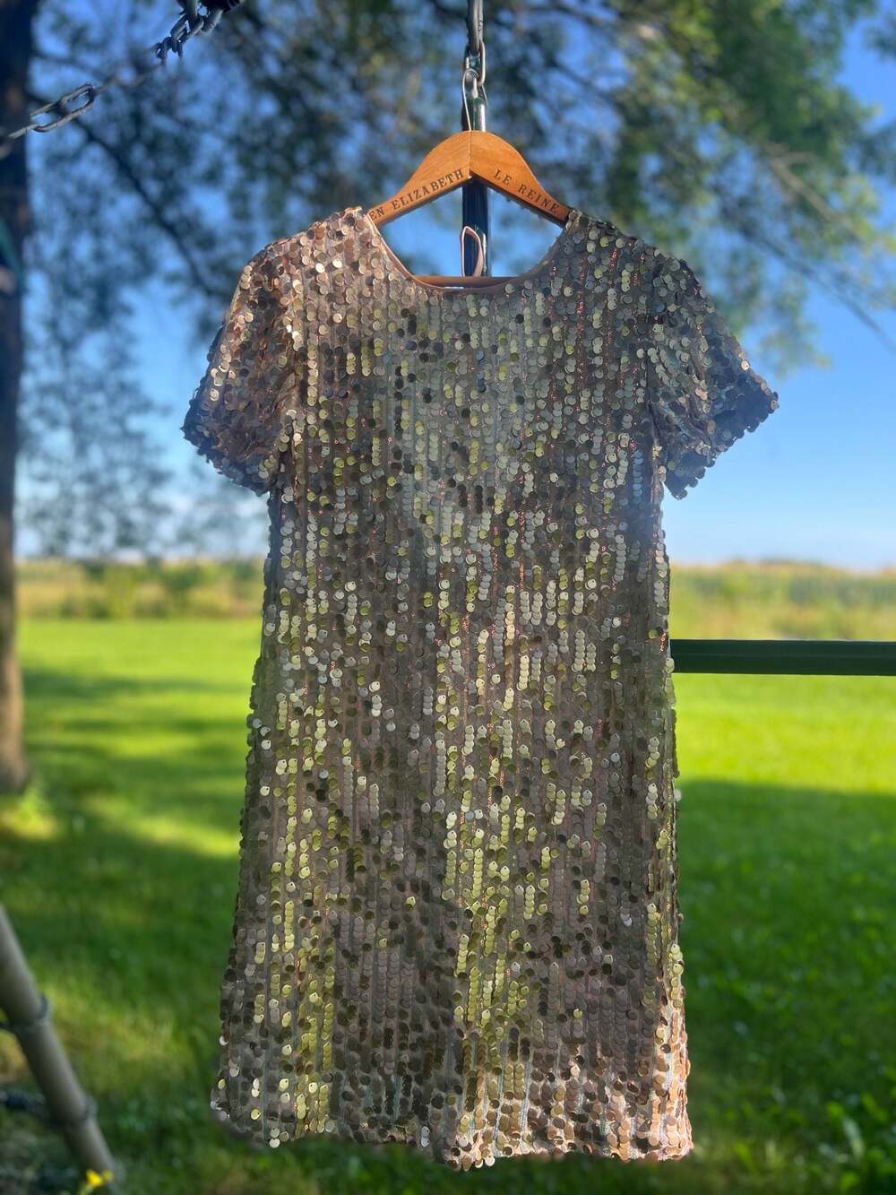 Lulus So Sparkly Blush Sequin Scoop Back Shift Dress